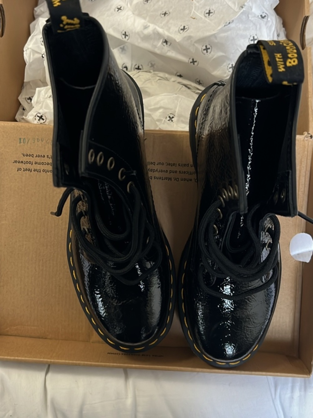 Dr. Martens patent leather boots